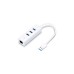 TP-Link 3-Port-USB3.0-Hub & Gigabit-Ethernet-Adapter, USB-Hub(weiß)