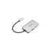 USB-A + USB-C Buchse + HDMI Buchse, USB-Hub(silber, PD, Laden mit bis zu 100 Watt)