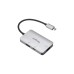 USB-A + USB-C Buchse + HDMI Buchse, USB-Hub(silber, PD, Laden mit bis zu 100 Watt)