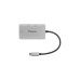 USB-A + USB-C Buchse + HDMI Buchse, USB-Hub(silber, PD, Laden mit bis zu 100 Watt)