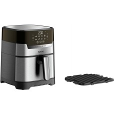 Tefal 2-in-1 Easy Fry & Grill Deluxe EY 505D, Heißluftfritteuse(edelstahl/schwarz)