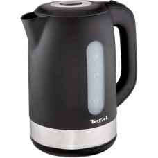 Tefal KO 3308, Wasserkocher(edelstahl/schwarz, 1,7 Liter)