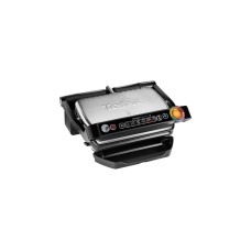 Tefal OptiGrill Smart GC730D, Kontaktgrill(schwarz/silber, 2.000 Watt)