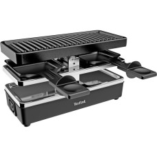 Tefal Raclette-Grill Plug&Share RE2308(schwarz/silber, 400 Watt, für 2 Personen, erweiterbar)