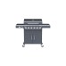 Tepro Gasgrill Cincinnati, mit Seitenbrenner(schwarz (matt), 14 kW)