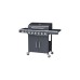 Tepro Gasgrill Cincinnati, mit Seitenbrenner(schwarz (matt), 14 kW)