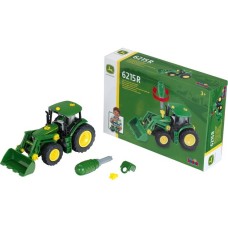 Theo Klein John Deere-Traktor mit Frontlader und Gewicht, Spielfahrzeug(grün)
