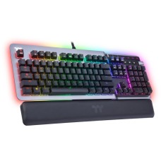 Thermaltake ARGENT K5 RGB, Gaming-Tastatur(titan/schwarz, DE-Layout, Cherry MX RGB Speed Silver)