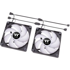 Thermaltake CT120 ARGB Sync PC Cooling Fan, Gehäuselüfter(schwarz, 2er Pack, ohne Controller)