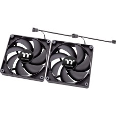 Thermaltake CT120 PC Cooling Fan, Gehäuselüfter(schwarz, 2er Pack)