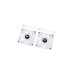 Thermaltake CT140 ARGB Sync PC Cooling Fan White, Gehäuselüfter(weiß, 2er Pack)