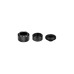 Thermaltake Pacific C-PRO G1/4 PETG Tube 16mm OD Compression – Black, Verbindung(schwarz, 6 Stück)