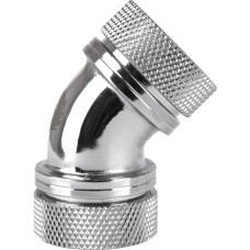 Thermaltake Pacific G1/4 PETG Tube 45-Degree Dual Compression, Adapter(silber, 16mm OD)