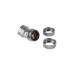 Thermaltake Pacific G1/4 PETG Tube 45-Degree Dual Compression, Adapter(silber, 16mm OD)
