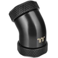 Thermaltake Pacific G1/4 PETG Tube 45-Degree dual compression 12mm OD , Wasserkühlung(schwarz)