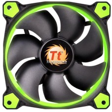 Thermaltake Riing 14 LED Green 140x140x25, Gehäuselüfter(schwarz/grün)