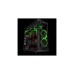 Thermaltake Riing 14 LED Green 140x140x25, Gehäuselüfter(schwarz/grün)