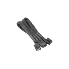 Thermaltake Sleeved PCIe Gen 5 Splitter Kabel(schwarz, 60cm)