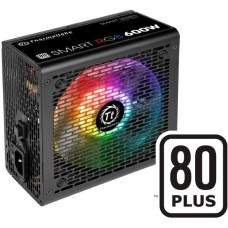 Thermaltake Smart RGB 600W, PC-Netzteil(schwarz, 2x PCIe, RGB, 600 Watt)
