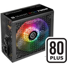 Thermaltake Smart RGB 700W, PC-Netzteil(schwarz, 2x PCIe, RGB, 700 Watt)