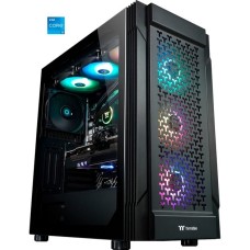 Thermaltake Tarvos Black, Gaming-PC(schwarz, Windows 11 Home 64-Bit)