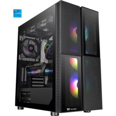 Thermaltake Telesto Black, Gaming-PC(schwarz, Windows 11 Home 64-Bit)