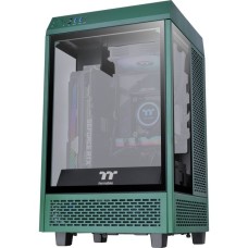 Thermaltake The Tower 100 Mini Tower Racing Green, Tower-Gehäuse(grün, Tempered Glass)
