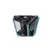 Thermaltake The Tower 100 Mini Tower Turquoise, Tower-Gehäuse(türkis, Tempered Glass)