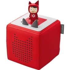 Tonies Toniebox Starterset Rot (Kreativ-Tonie), Lautsprecher(rot)