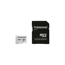 Transcend 300S 16 GB microSDHC, Speicherkarte(silber, UHS-I U1, Class 10)