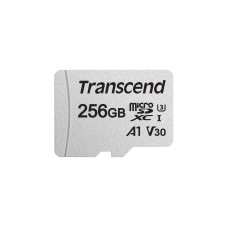 Transcend 300S 256 GB microSDXC, Speicherkarte(silber, UHS-I U3, Class 10, V30, A1)