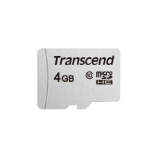 Transcend 300S 4 GB microSD, Speicherkarte(silber, Class 10)