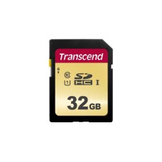 Transcend 500S 32 GB, Speicherkarte(schwarz/gelb, UHS-I U1, Class 10)