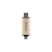 Transcend JetFlash 930C 128 GB, USB-Stick(gold/schwarz, USB-A 3.2 Gen 1, USB-C 3.2 Gen 1)