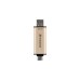 Transcend JetFlash 930C 256 GB, USB-Stick(gold/schwarz, USB-A 3.2 Gen 1, USB-C 3.2 Gen 1)