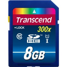 Transcend Secure Digital SDHC 8 GB Premium, Speicherkarte(blau, USH-I U1, Class 10)