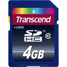 Transcend Secure Digital SDHC Card 4 GB, Speicherkarte(Class 10)