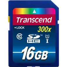Transcend Secure Digital SDHC UHS-I 16 GB, Speicherkarte(blau, UHS-I U1, Class 10)