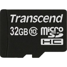 Transcend microSDHC Card 32 GB, Speicherkarte(schwarz, Class 10)