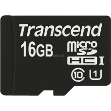 Transcend microSDHC Card UHS-I 16 GB, Speicherkarte(schwarz, UHS-I U1, Class 10)