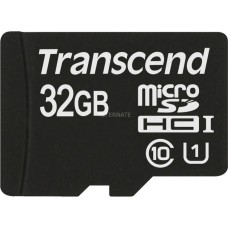 Transcend microSDHC Card UHS-I 32 GB, Speicherkarte(schwarz, UHS-I U1, Class 10)