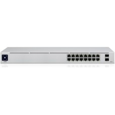 Ubiquiti USW-16-POE, Switch(grau, 42W PoE Budget)