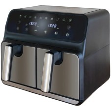 Unold Heißluftfritteuse Doppelkammer Twin Zone(schwarz, 1.700 Watt)