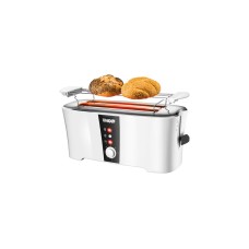 Unold Toaster Design Dual(weiß/schwarz, 1.350 Watt, für 4 Scheiben Toast)