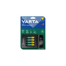 Varta LCD Smart Charger+, Ladegerät(inkl. 4x Mignon, AA, 2100 mAh, Outlet)