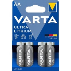 Varta Lithium, Batterie(4 Stück, AA)