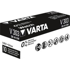 Varta Silberoxid-Knopfzelle 303, Batterie(silber, 10 Stück)