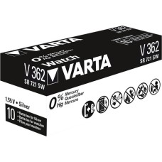 Varta Silberoxid-Knopfzelle 362, Batterie(silber, 10 Stück)