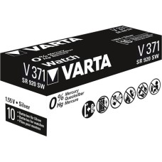 Varta Silberoxid-Knopfzelle 371, Batterie(silber, 10 Stück)