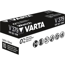 Varta Silberoxid-Knopfzelle 379, Batterie(silber, 10 Stück)